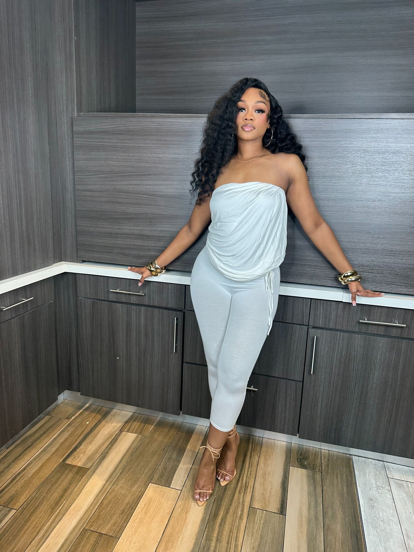 WHITE CAPRI JUMPSUIT