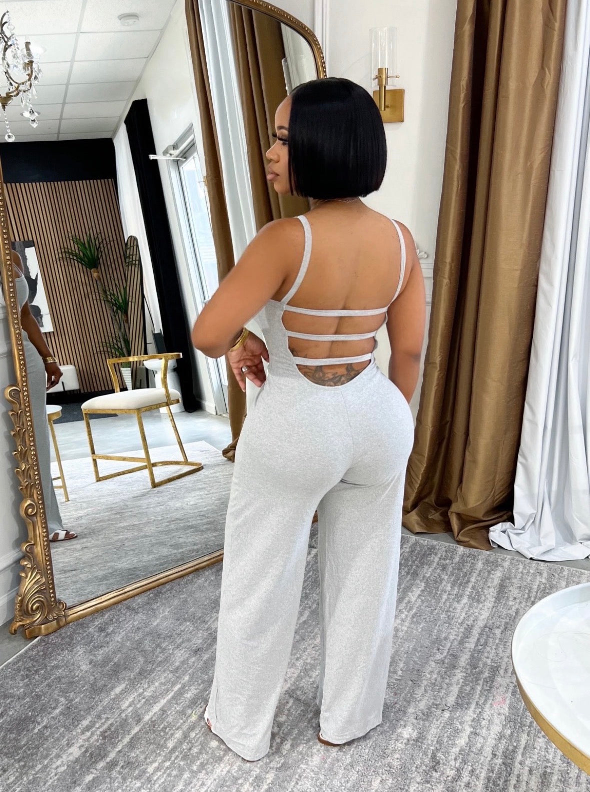 GREY JUMPSUIT